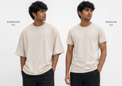 oversize vs regular fit tshirts sri lanka